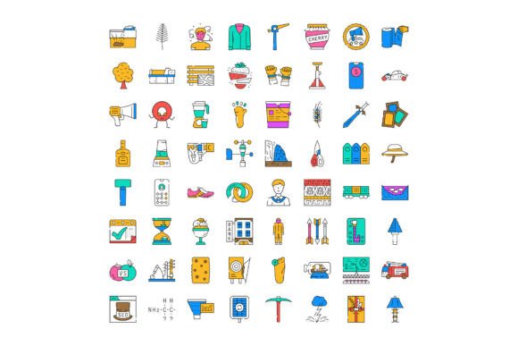 Collection of Various Colorful Objects L: A Versatile Toolkit for Modern Visual Communication