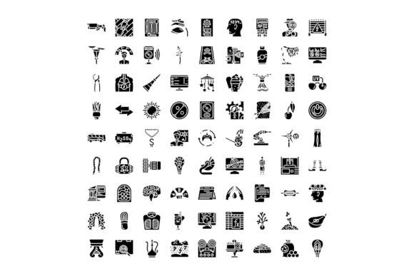 Diverse Collection of Pictogram Icons Co