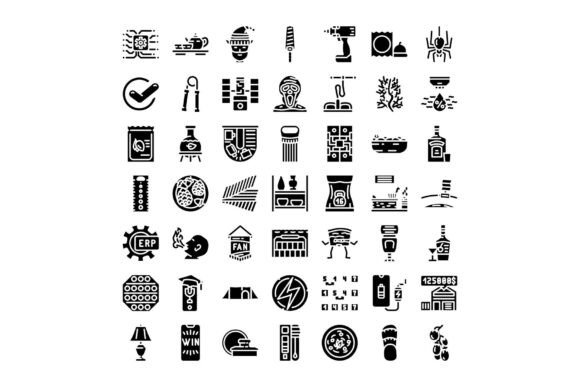 Everyday Objects Line Drawing Icons