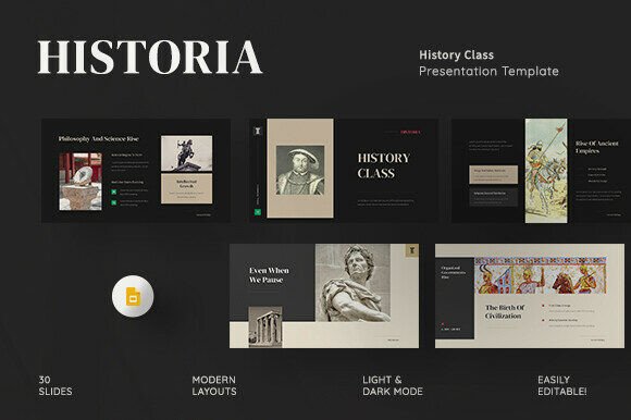 History Class Google Slides Template