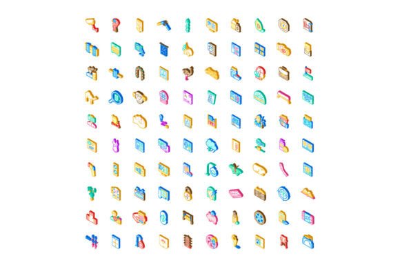 Isometric Vector Icons Set Covering Tech: A Design Resource for Clarity, Consistency, and Cognitive Efficiency