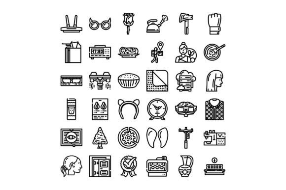 Outline Icon Collection Representing Dai